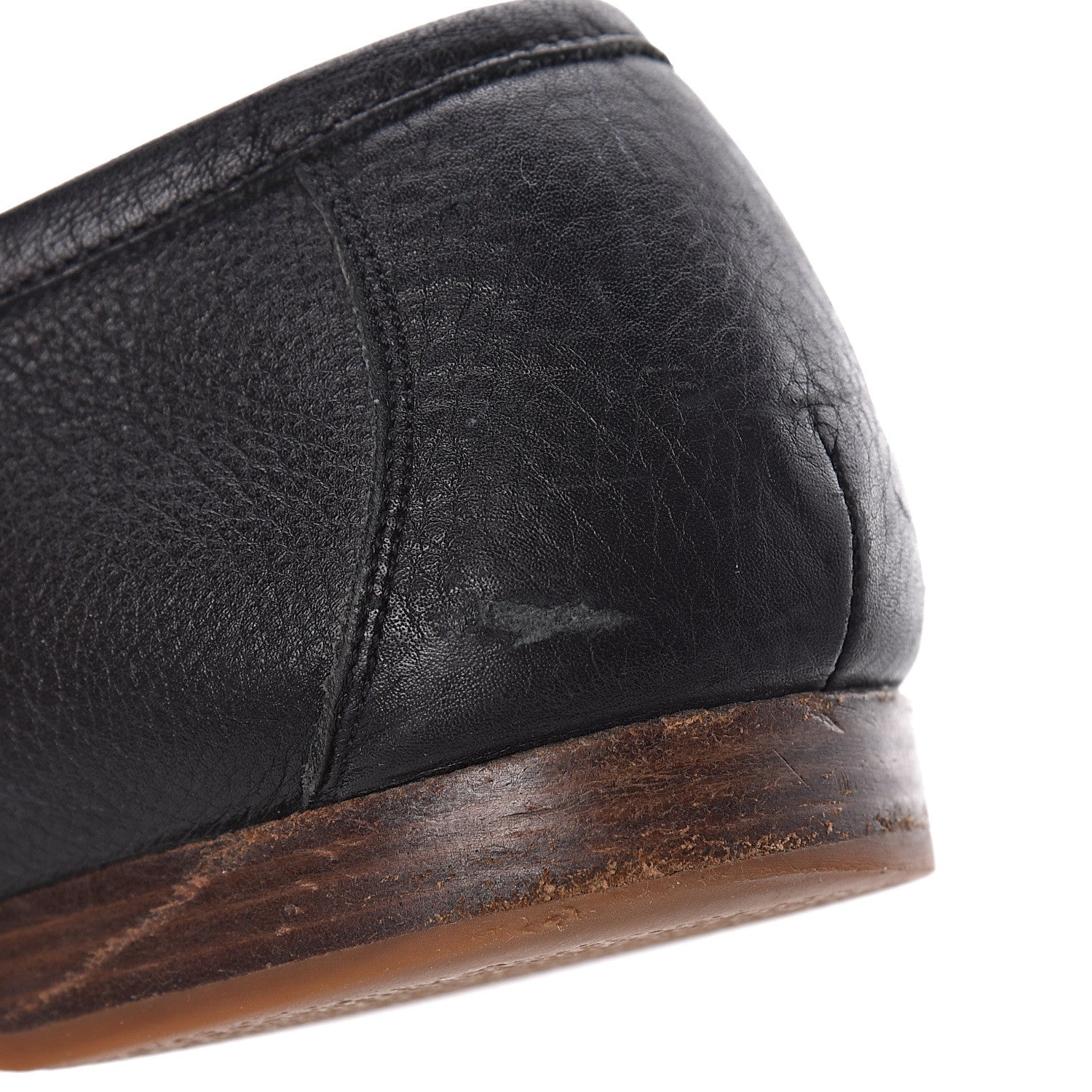 Gucci Calfskin Mens Web Loafers 12 Black 8 of 9