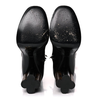Louis Vuitton Suede Podium Platform High Boots 37 Black 5 of 9
