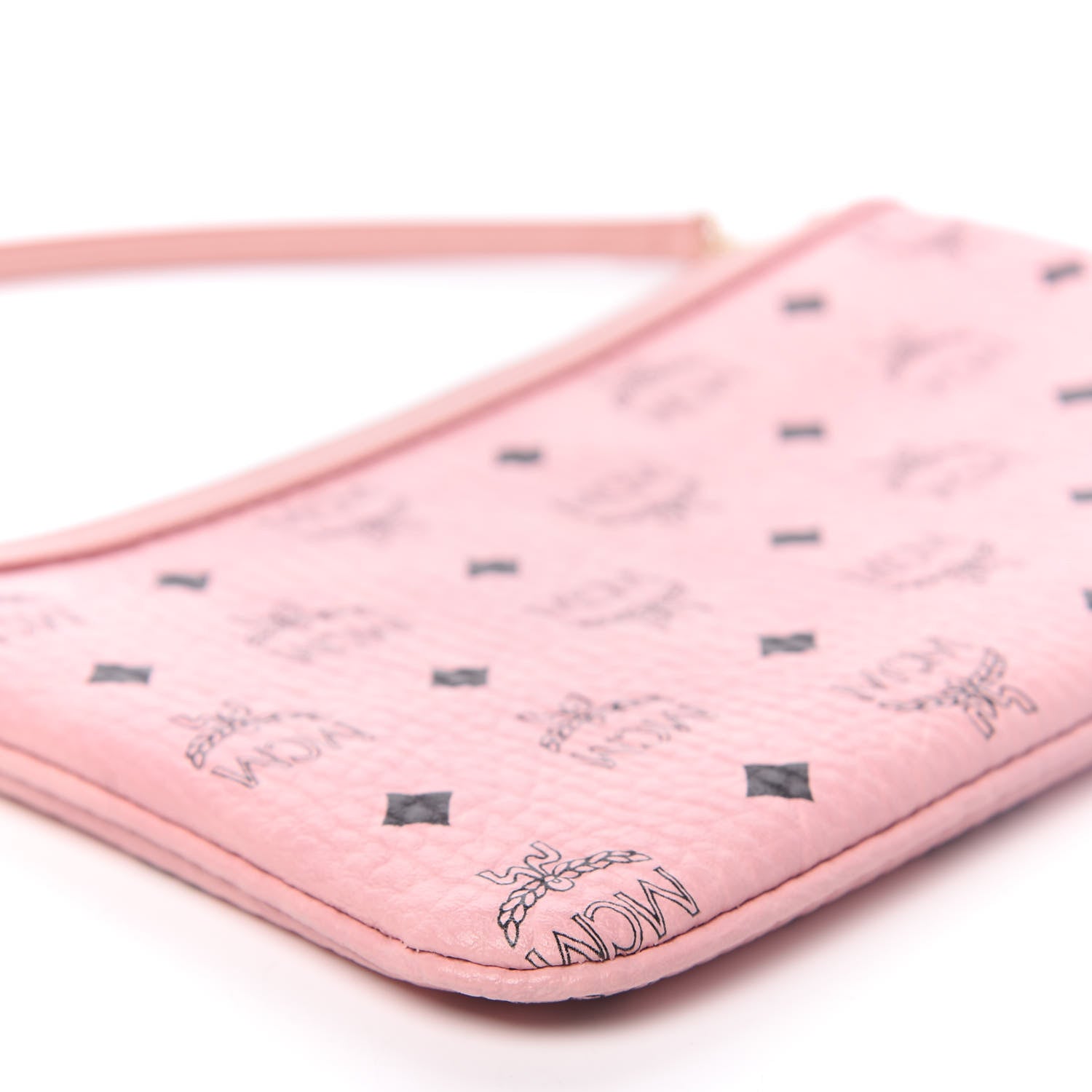 MCM Visetos Liz Shopper Tote Pouch Light Pink 5 of 7