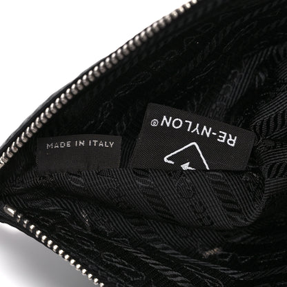 Prada Tessuto Nylon Saffiano Medium Backpack Black 12 of 16