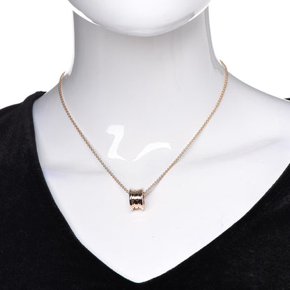 Bulgari 18K Rose Gold B.Zero1 Pendant Necklace 2 of 9