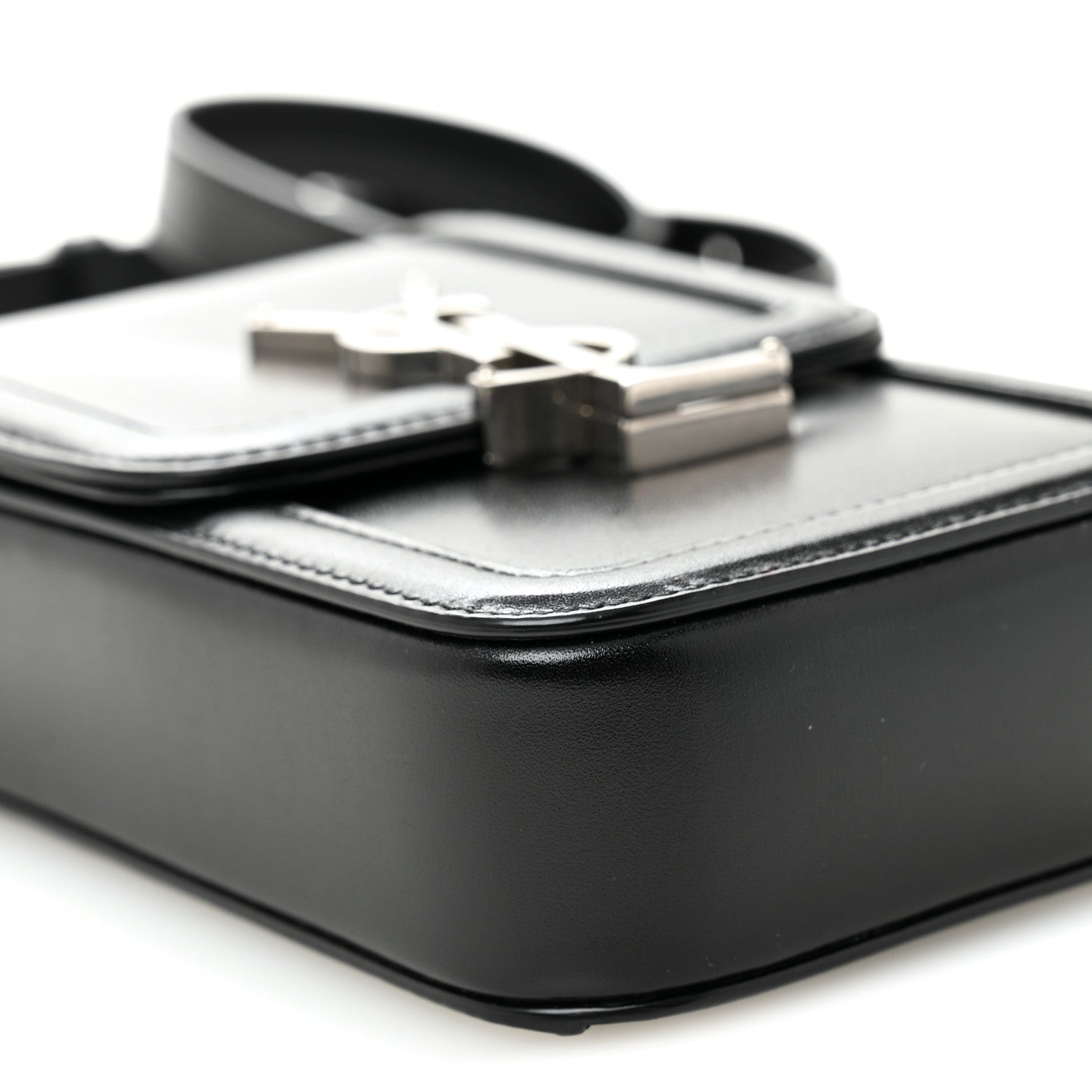 Saint Laurent Smooth Calfskin Mini Solferino Satchel Black 9 of 11
