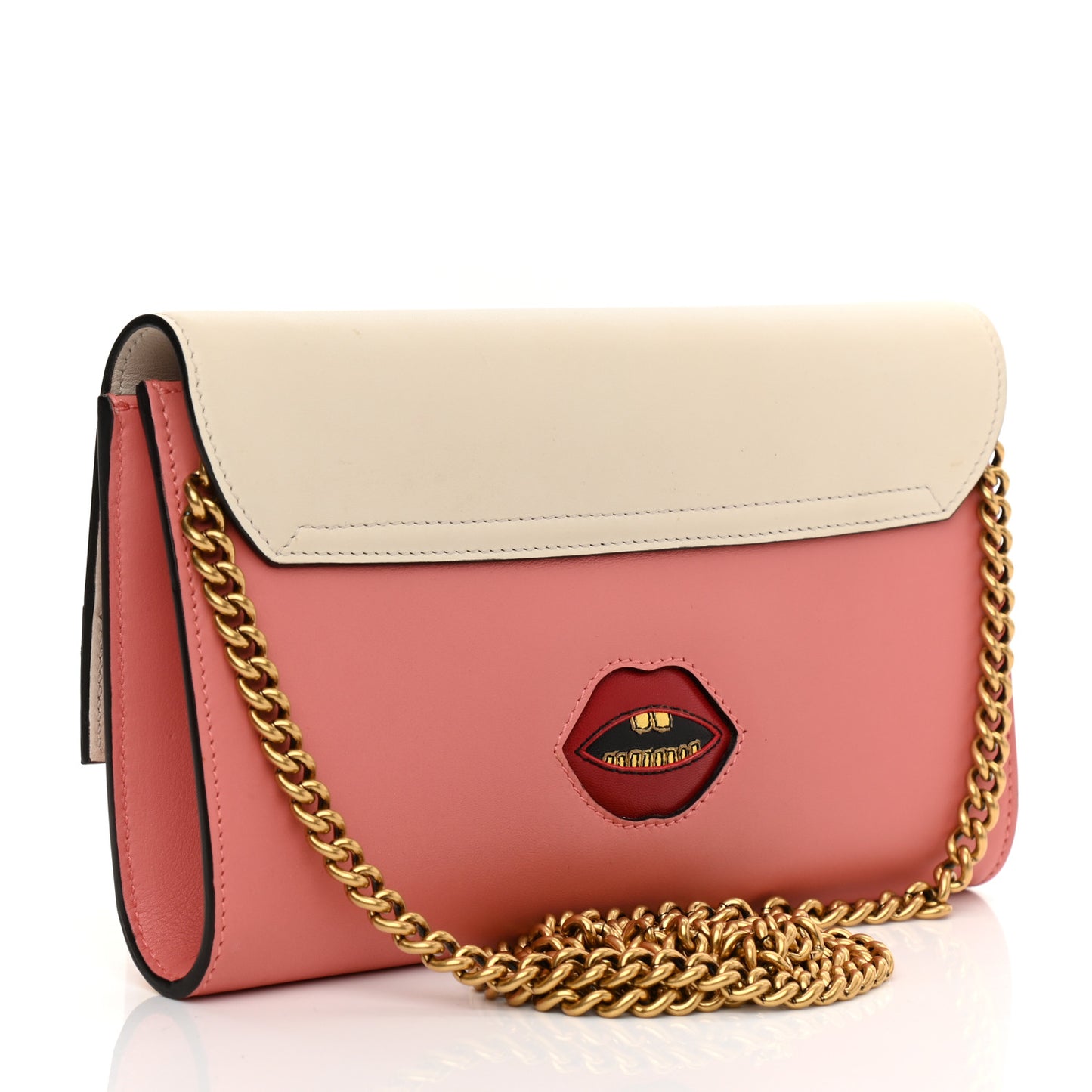 Calfskin Animalier Broadway Clutch Pink