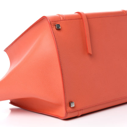 Celine Grained Calfskin Medium Phantom Luggage Coral 6 of 12