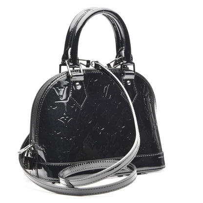 Louis Vuitton Vernis Alma BB Noir Magnetique 4 of 9