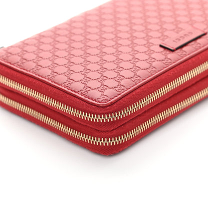 Gucci Microguccissima Zip Around Top Handle Travel Wallet Red 13 of 18