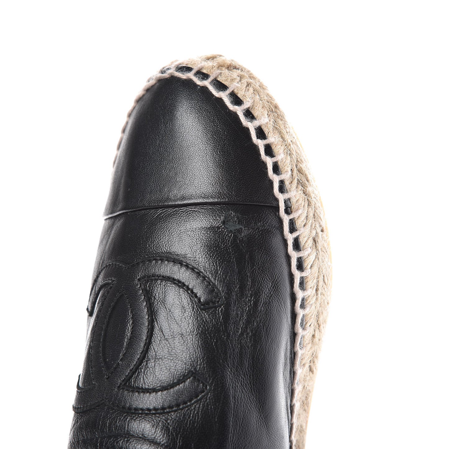Lambskin CC Espadrilles 39 Black