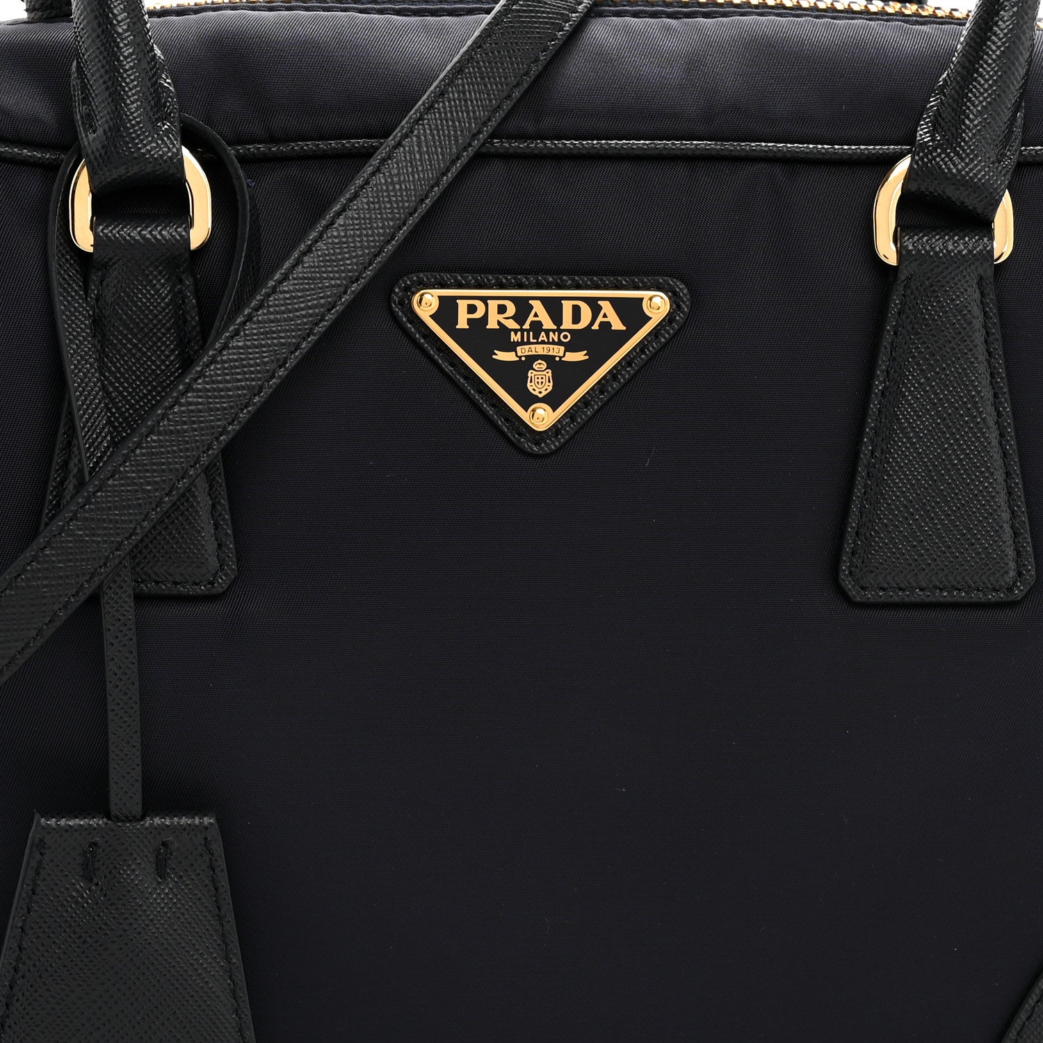 Prada Re-Nylon Saffiano Medium Re-Edition 1978 Two Handle Bag Bleu 8 of 11