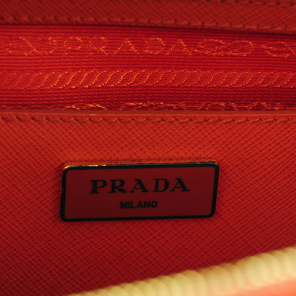 Prada Saffiano Medium Galleria Double Zip Tote Papaya 6 of 10