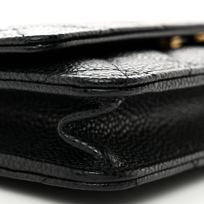 Chanel Caviar Quilted Wallet on Chain WOC Black 9 of 11