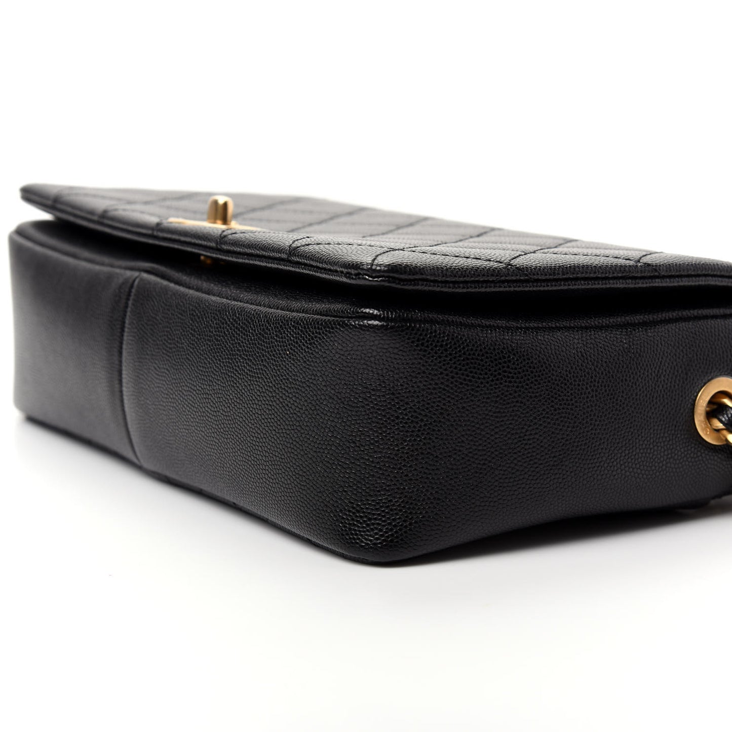 Caviar Quilted Medium Fashion Therapy Flap Bag Black