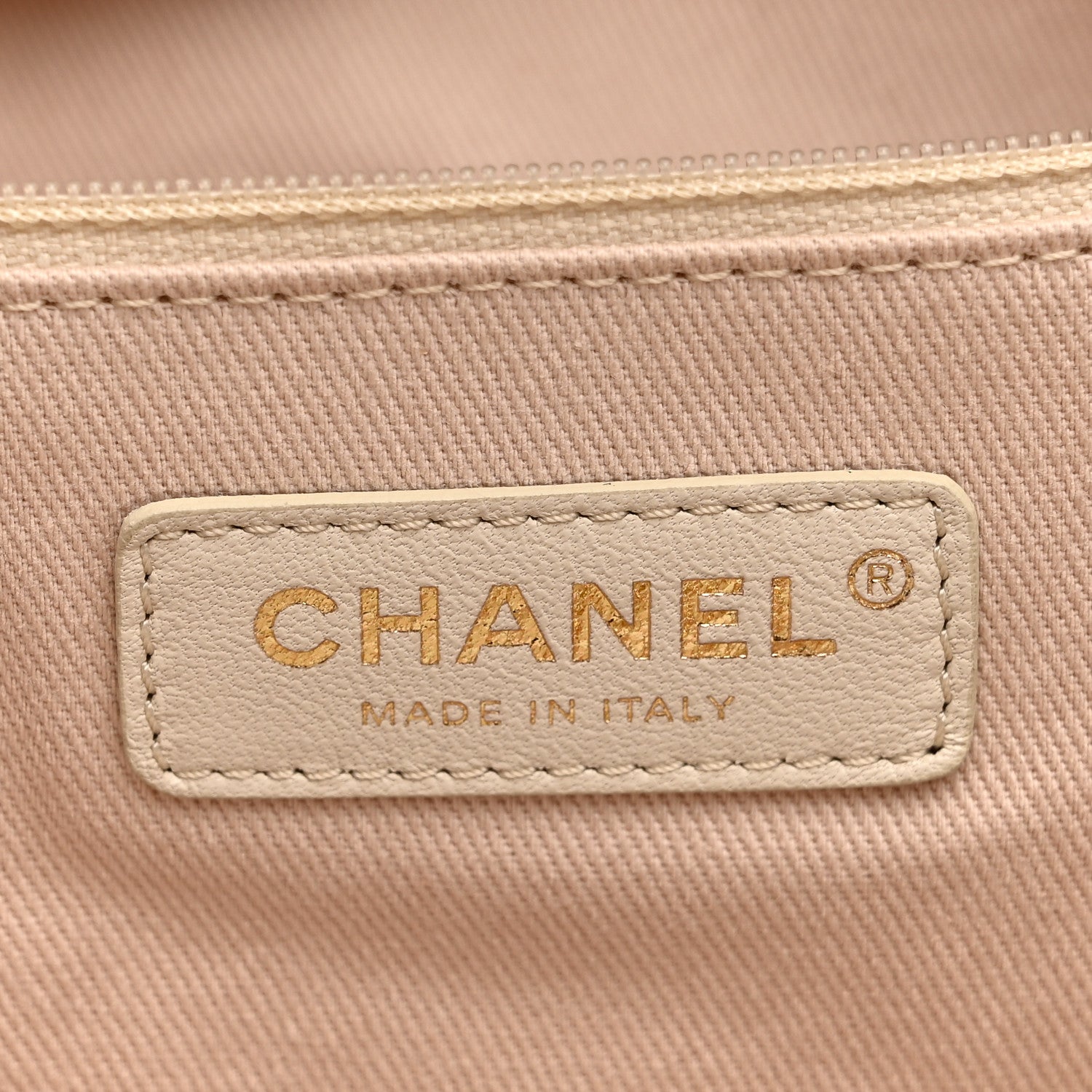 Chanel Canvas Medium Deauville Tote Light Beige 6 of 10
