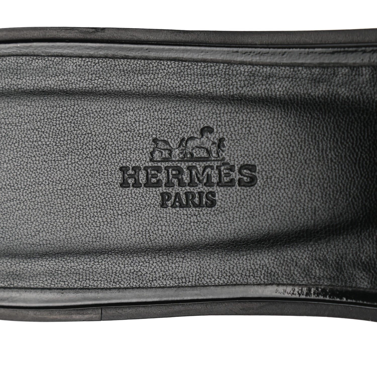 Hermes Patent Oran Sandals 40 Black 7 of 11