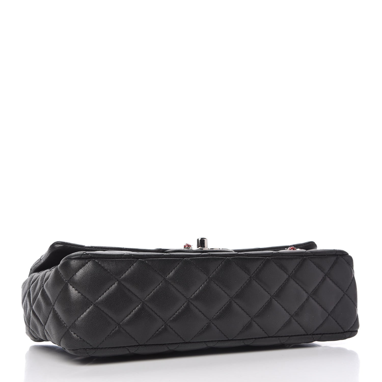 Chanel Lambskin Quilted Medium Ladybug Flap Black 4 of 10