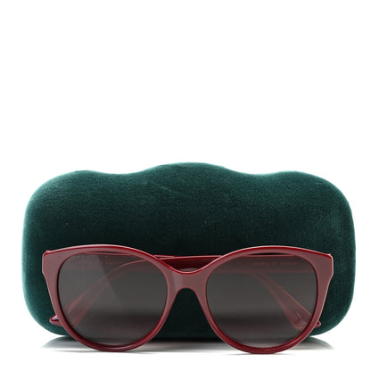 Gucci Cat Eye GG0163S Sunglasses Burgundy 8 of 8