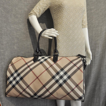 Burberry Nova Check Boston Travel Bag 2 of 8