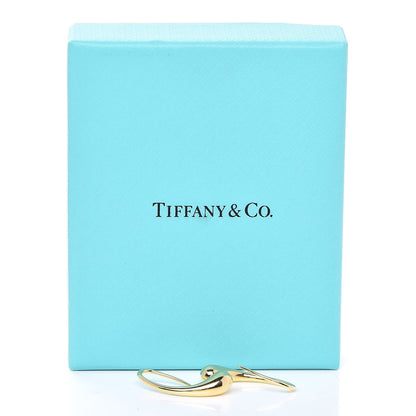 Tiffany 18K Yellow Gold Elsa Peretti Teardrop Hoop Earrings 8 of 8