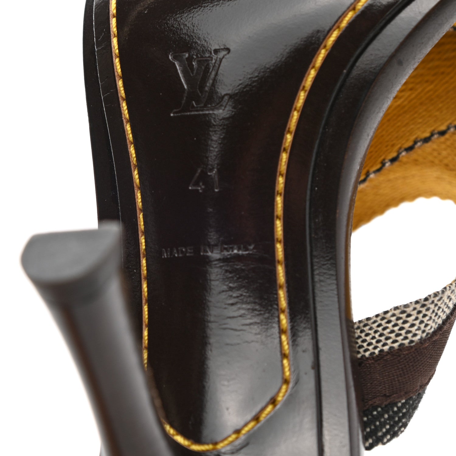 Louis Vuitton Canvas Bahia Mule Sandals 41 Brown 6 of 8