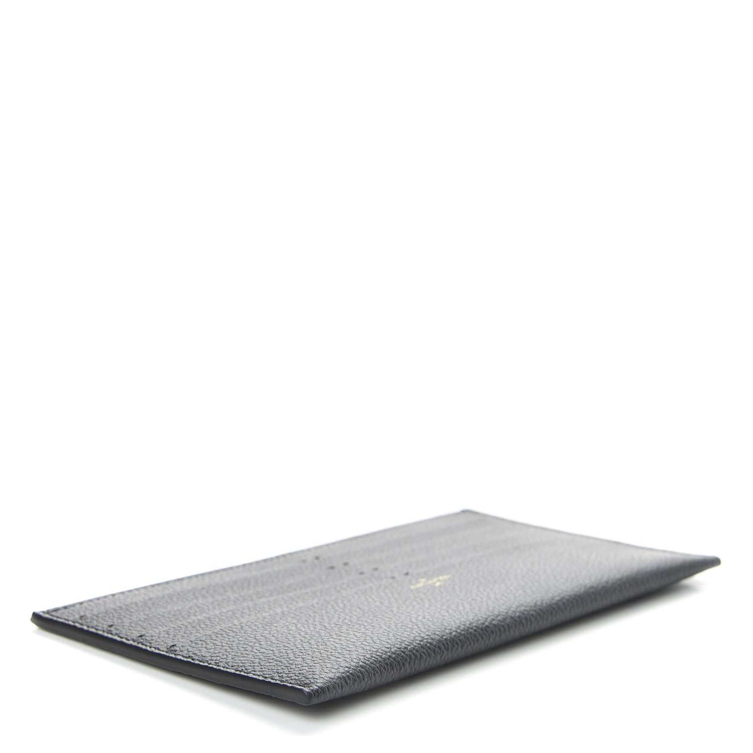 Louis Vuitton Calfskin Felicie Chain Wallet Card Holder Insert Black 4 of 6