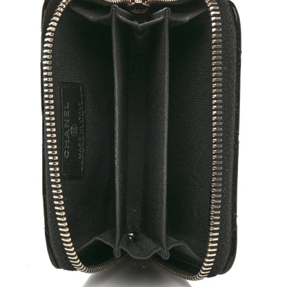 Chanel Patent Calfskin Quilted Brilliant Zip Coin Purse Wallet Black 5 of 9