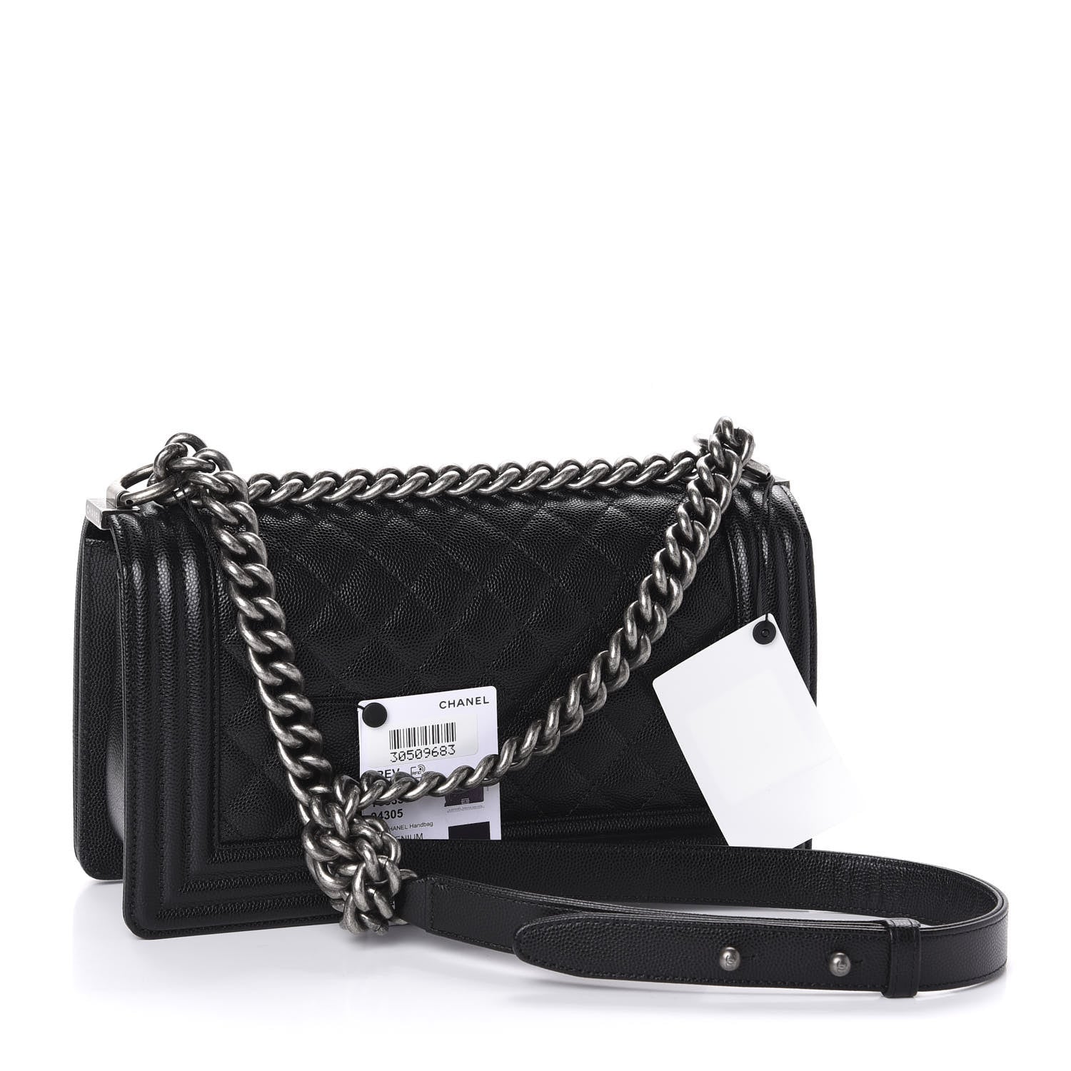 Chanel Caviar Quilted Medium Boy Flap Black 3 of 11