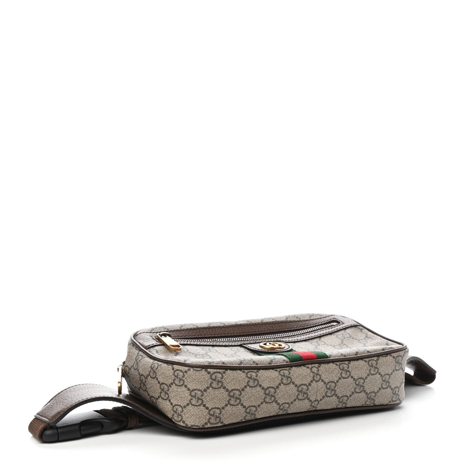 Gucci Soft GG Supreme Monogram Medium Ophidia Belt Bag Dark Brown 4 of 10