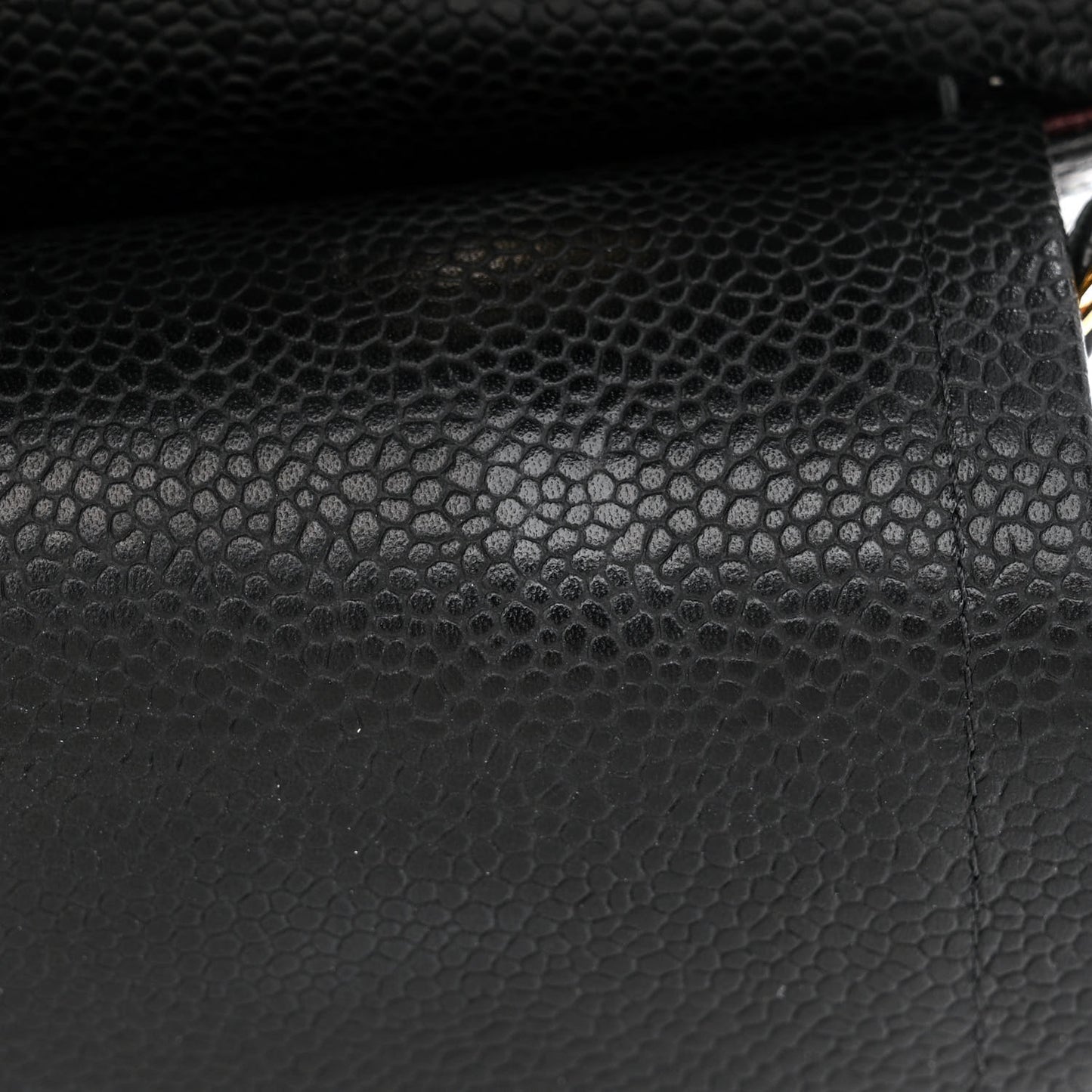 Caviar Quilted Small Double Flap Black