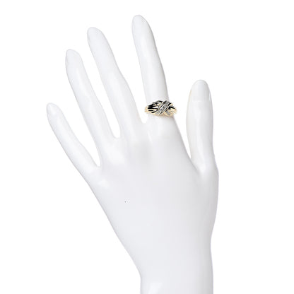 Tiffany 18K Yellow Gold Diamond Signature X Ring 52 6 2 of 6