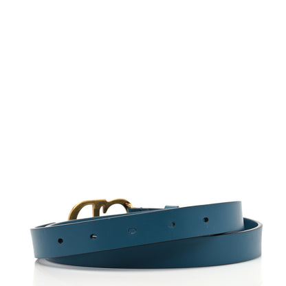 Christian Dior Calfskin Saddle Belt 70 Blue 3 of 5