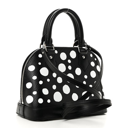 Louis Vuitton X YK Epi Alma BB Black White 3 of 9