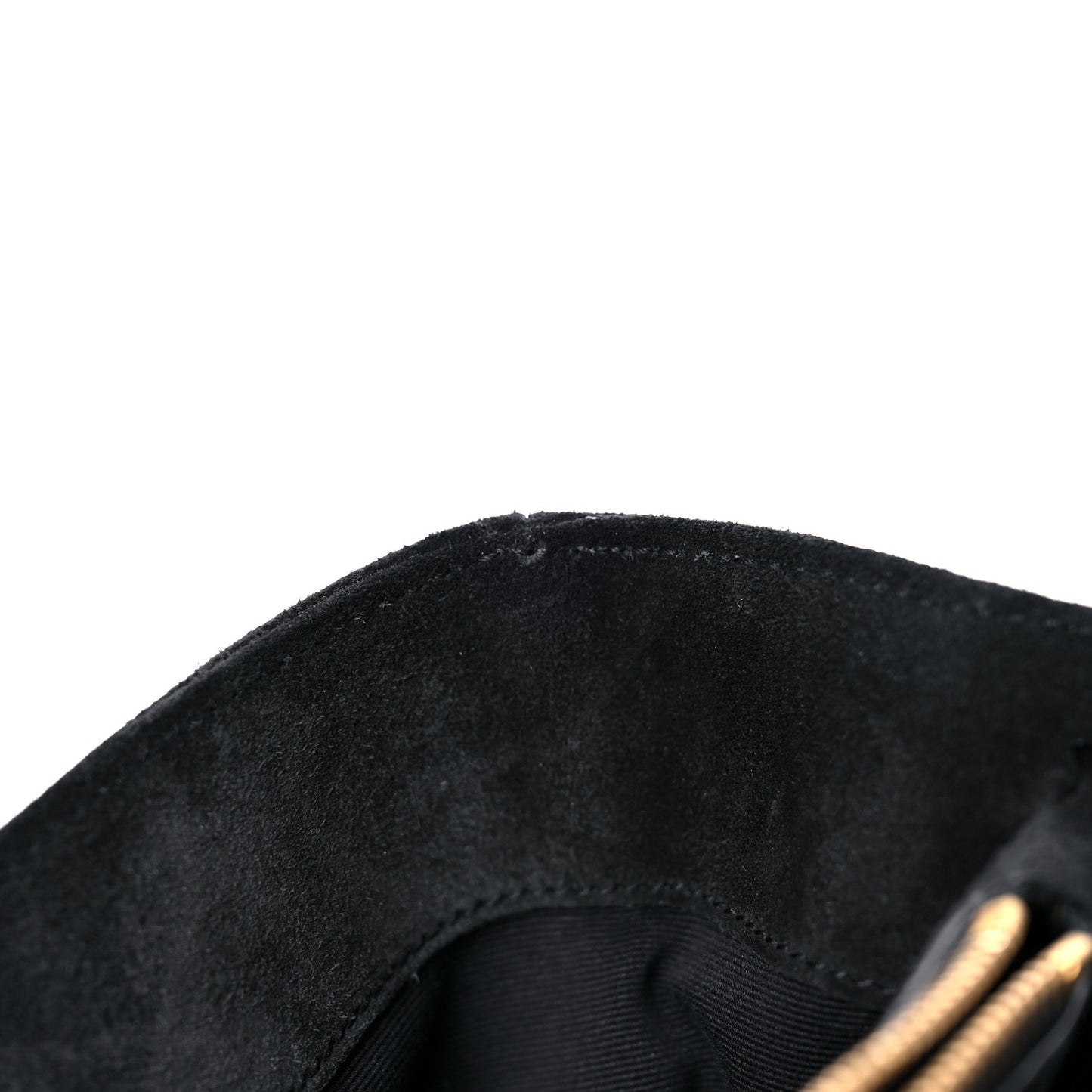 Suede Mixed Matelasse Tri-Quilt Large Monogram Envelope Satchel Black
