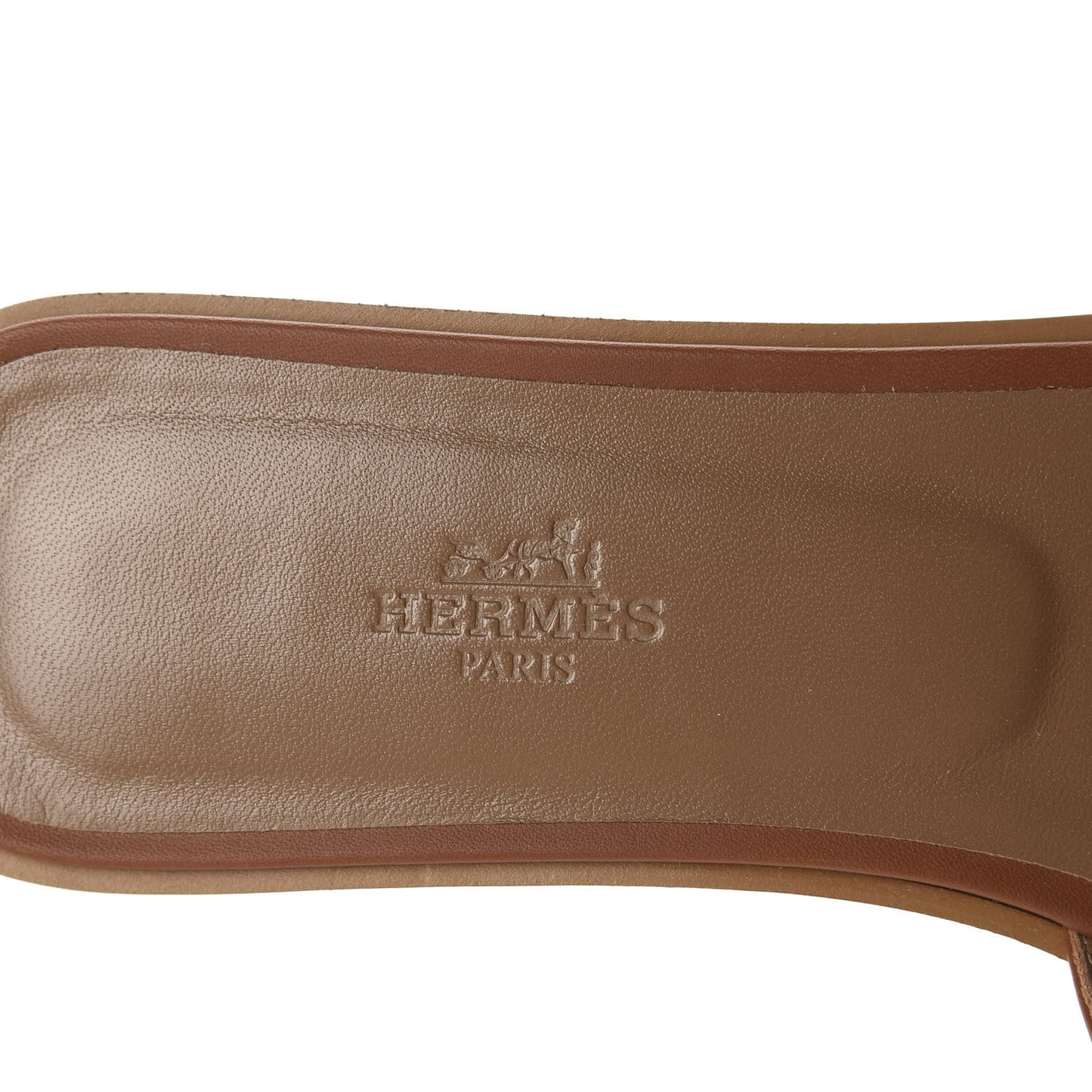 Box Calfskin Oran Sandals 40 Gold
