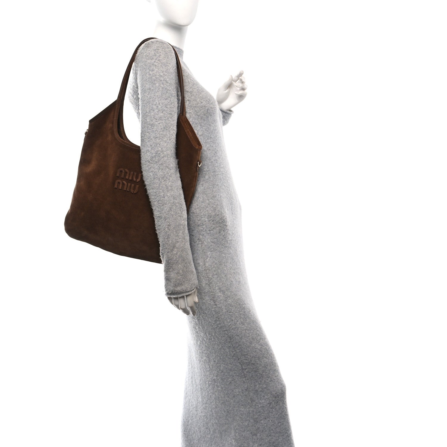 Miu Miu Camoscio Ivy Tote Cacao 3 of 10