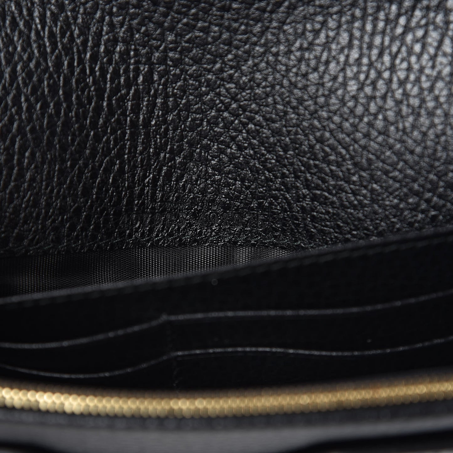 Calfskin Mini GG Marmont Chain Wallet Black