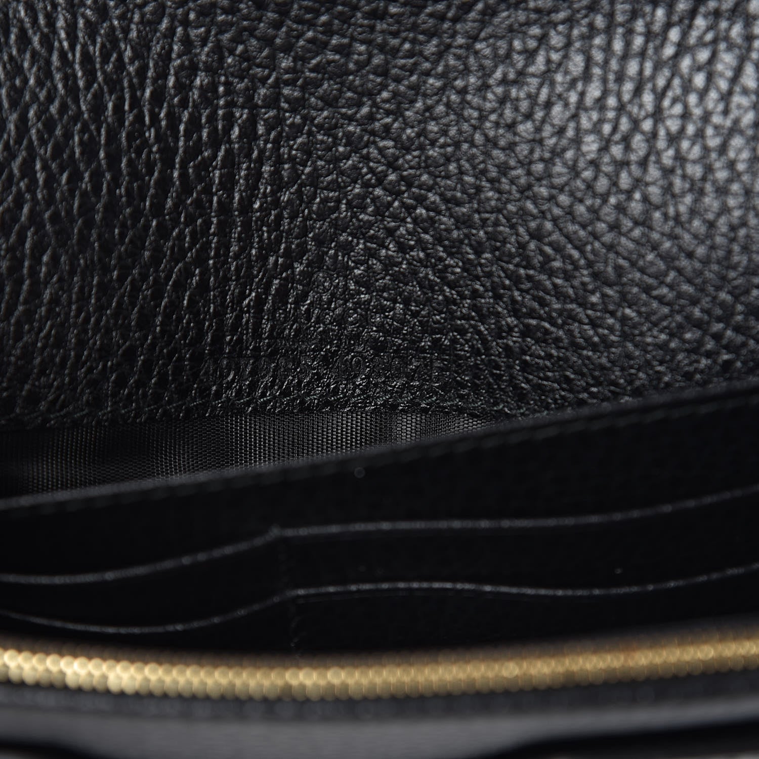 Gucci Calfskin Mini GG Marmont Chain Wallet Black 7 of 9