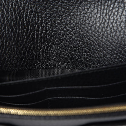 Gucci Calfskin Mini GG Marmont Chain Wallet Black 7 of 9