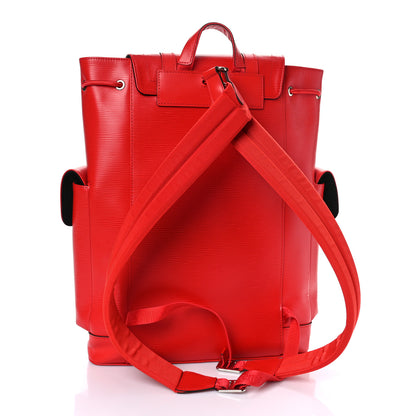 Louis Vuitton X SUPREME Epi Christopher Backpack PM Red 2 of 7