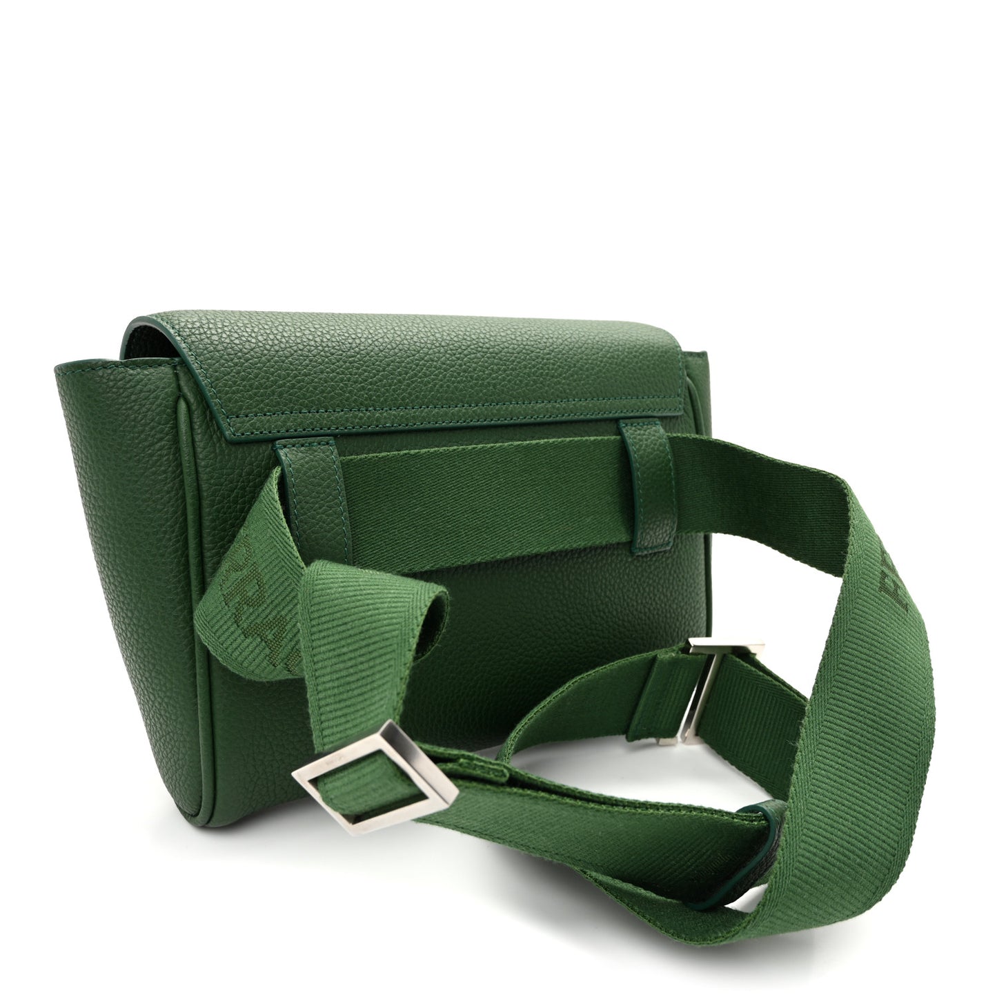 Grained Calfskin Belt Bag Forest Green