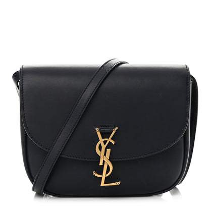 Saint Laurent Smooth Calfskin Monogram Medium Kaia Satchel Deep Marine 1 of 17