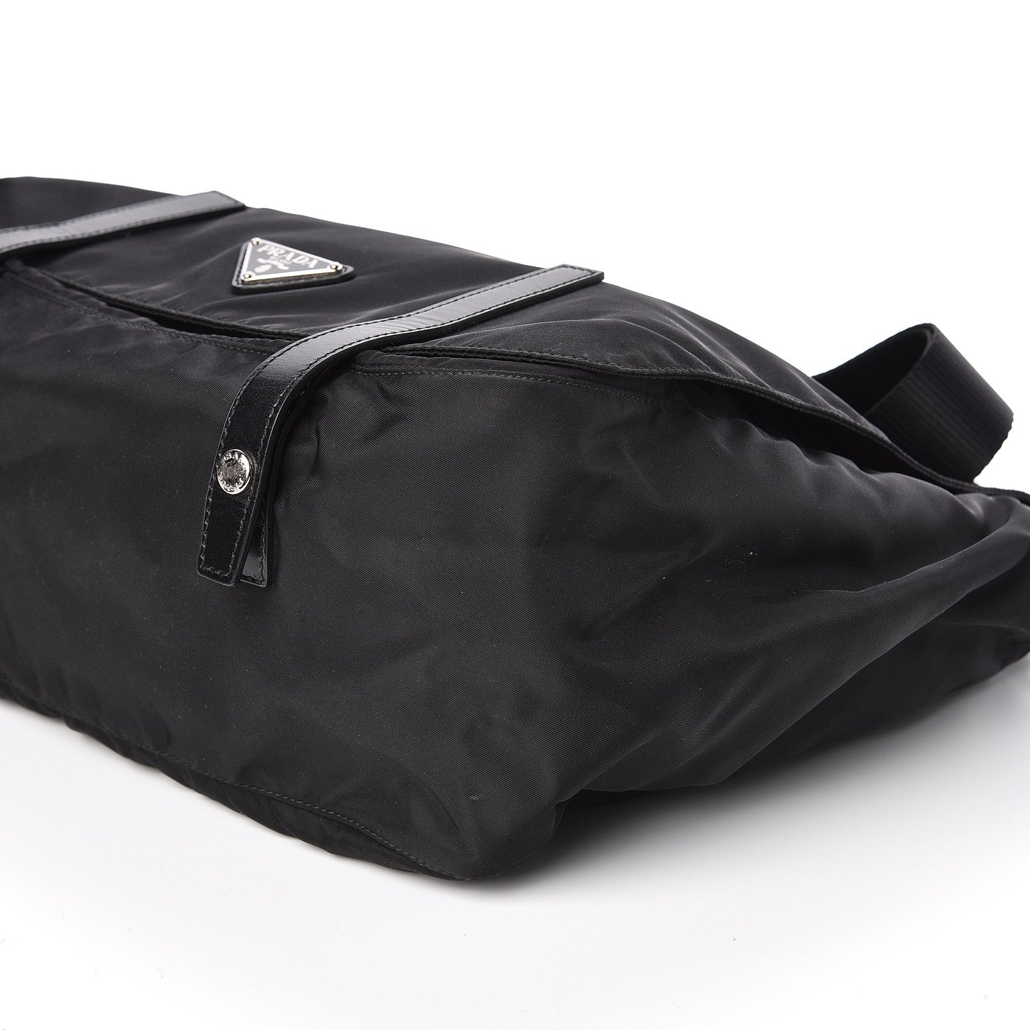 Prada Nylon Vela Messenger Bag Black 10 of 12