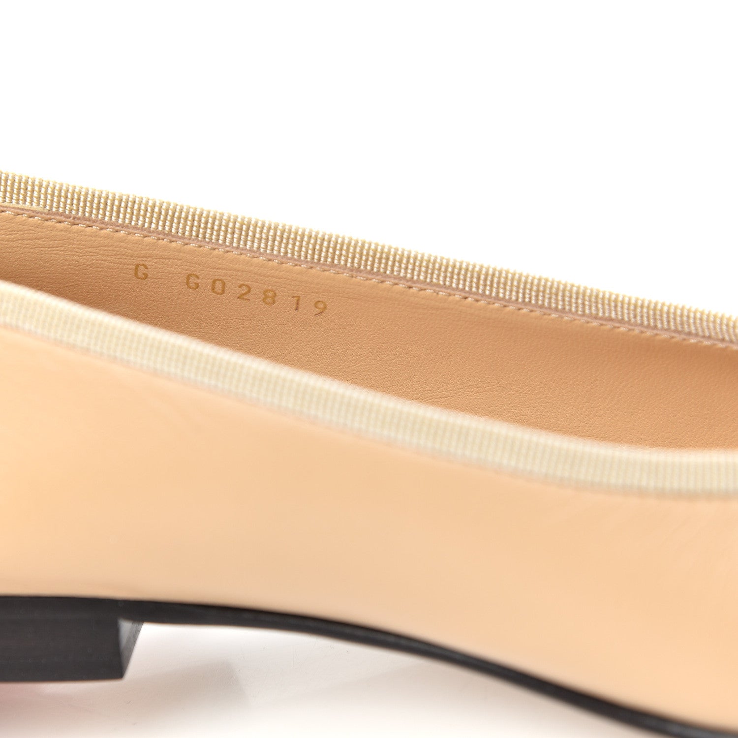 Chanel Lambskin CC Cap Toe Ballerina Flats 36 Beige Black 10 of 11