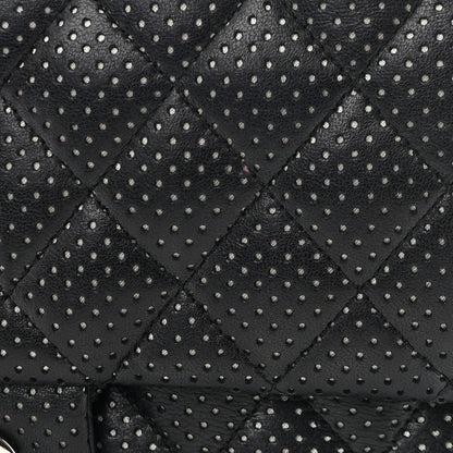 Chanel Lambskin Perforated Medium Double Flap Black 12 of 18