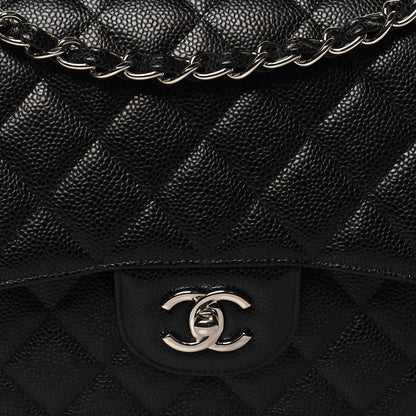 Chanel Caviar Quilted Jumbo Double Flap Black 8 of 12