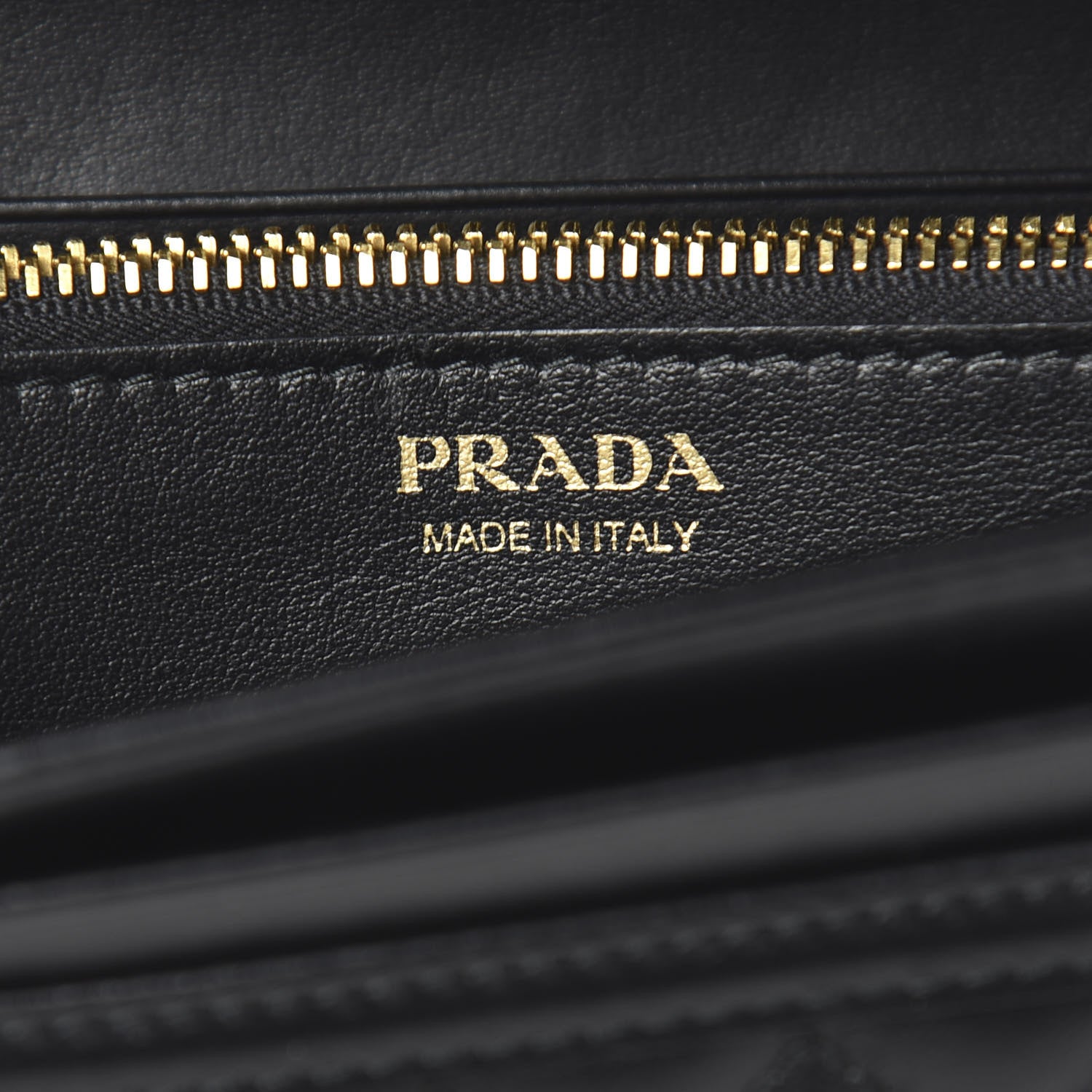 Prada Soft Calf Quilted Continental Flap Wallet Black 6 of 7