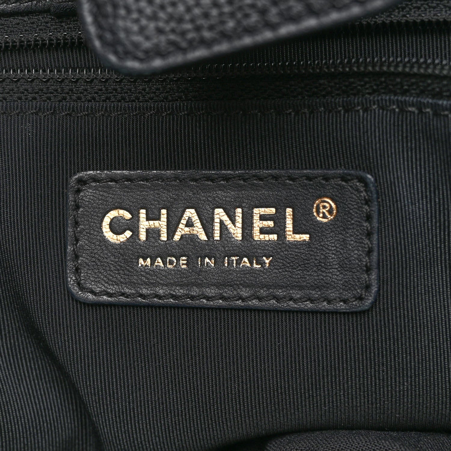 Chanel Calfskin Cerf Executive Shopper Tote Black 6 of 10
