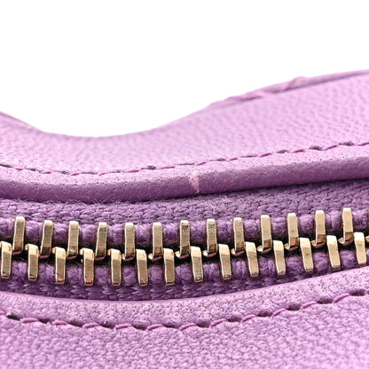 Chanel Lambskin Quilted CC In Love Heart Clutch With Chain Purple 11 of 12