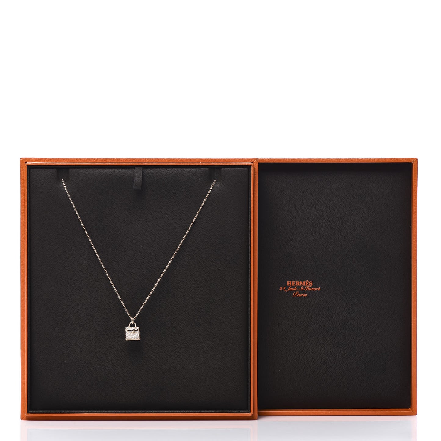 18K Rose Gold Diamond Kelly Amulette Pendant Necklace