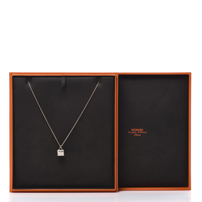 Hermes 18K Rose Gold Diamond Kelly Amulette Pendant Necklace 7 of 7