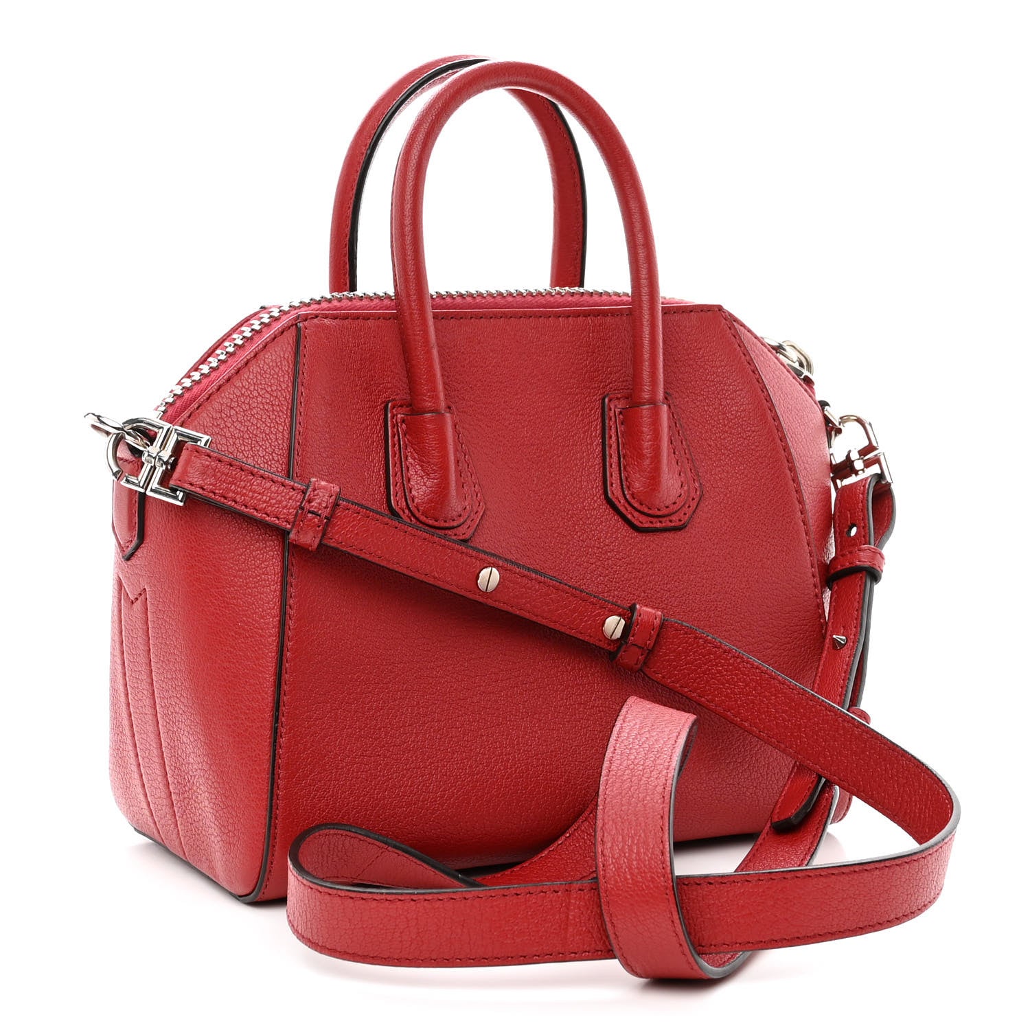 Givenchy Sugar Goatskin Mini Antigona Medium Red 3 of 10