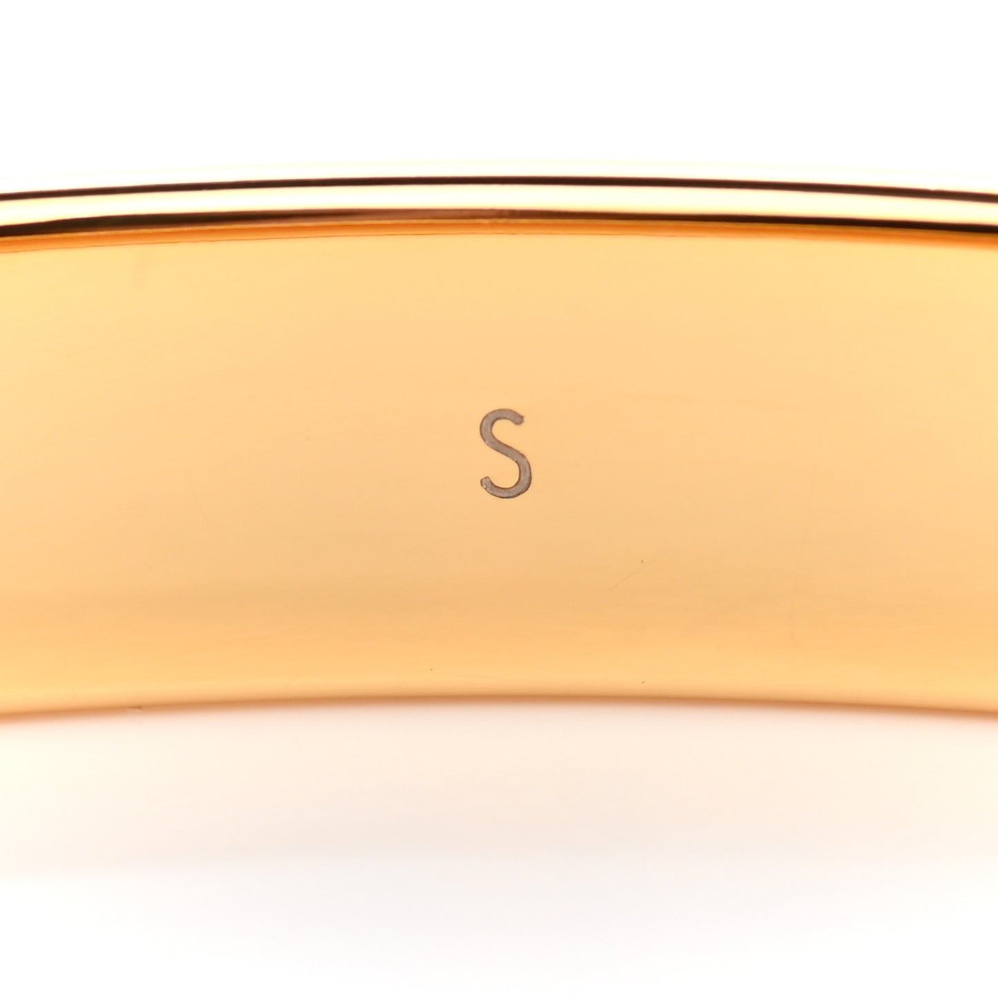 Brass Monogram Nanogram Cuff S Gold